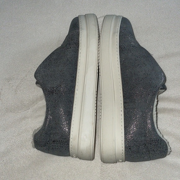 J/SLIDES NADA Pewter Metallic Leather Sneaker - Picture 10 of 12